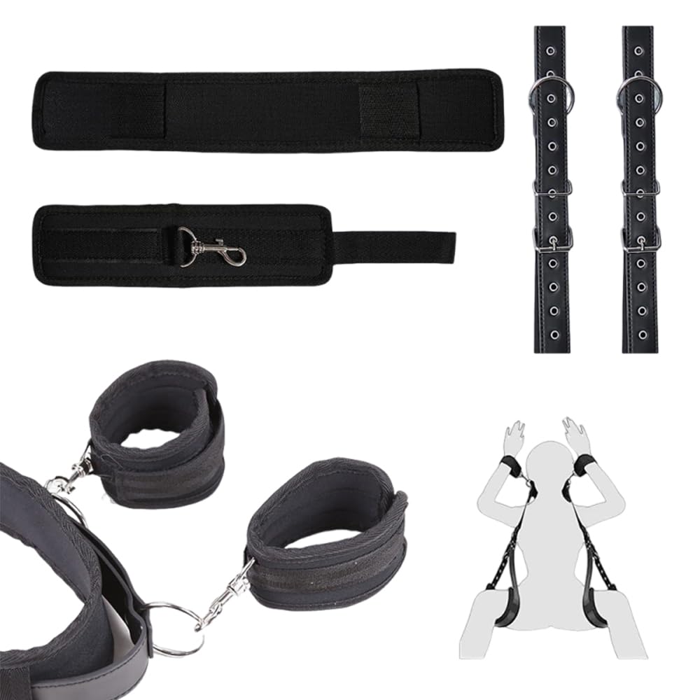 Samcos SM Restraints Leg Restraints Handcuffs Leg Shackles Both Legs Restraints Adjustable Adult Toys SM Goods SM Cosplay M-shaped Legs/Both