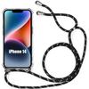 Case - E.F.CONNECTION - iPhone 14 - Reinforced Shockproof TPU - Black Cord - Flexible