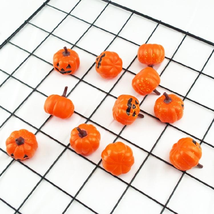 16 Pcs Halloween Foam Pumpkin Model Ornament Realistic Pumpkin Statue for Party