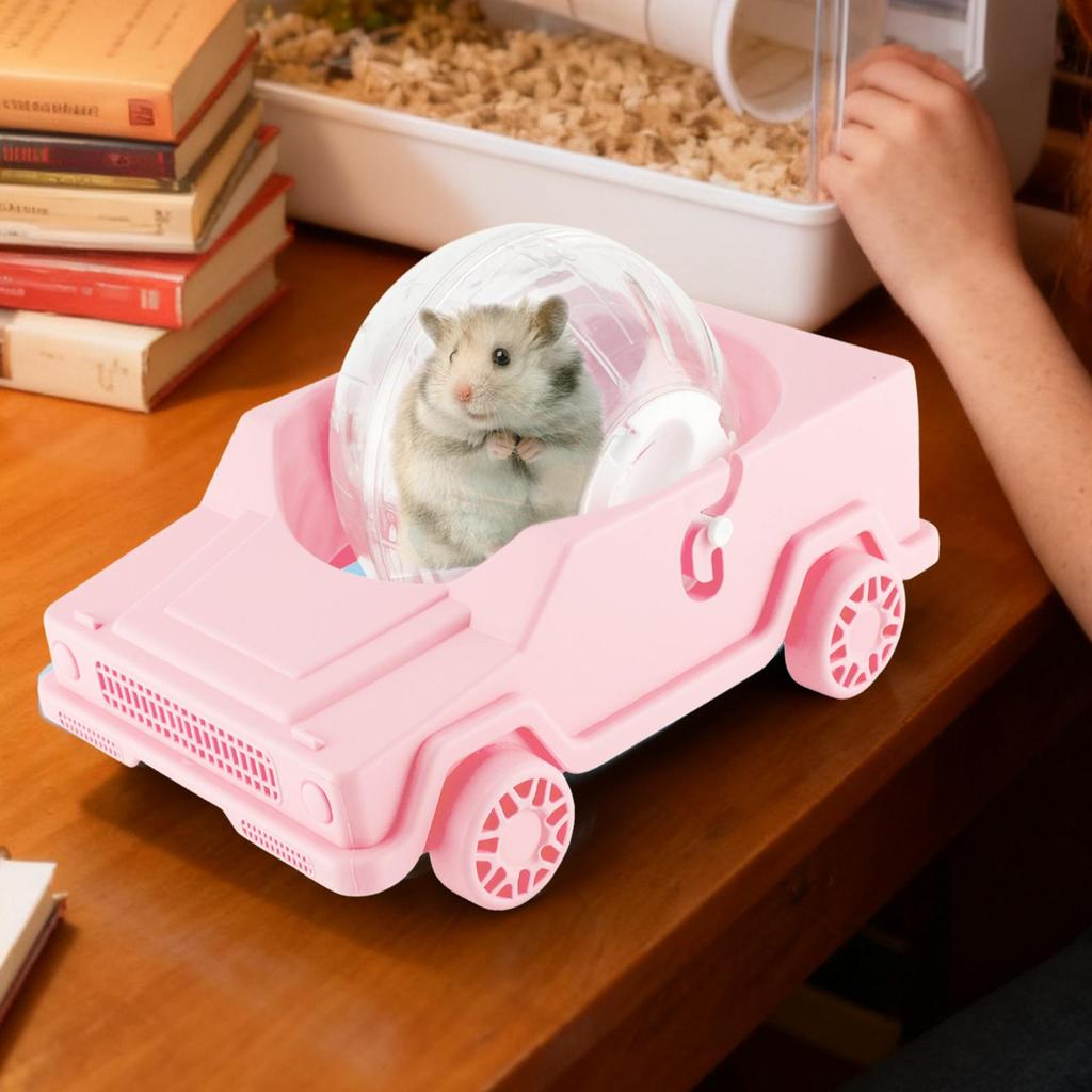Large Hamster Wheel Car Shape Small Pet Running Exercise Small Animal Running Toy For Home Stress Relief Dwarf Gerbil Hamster
