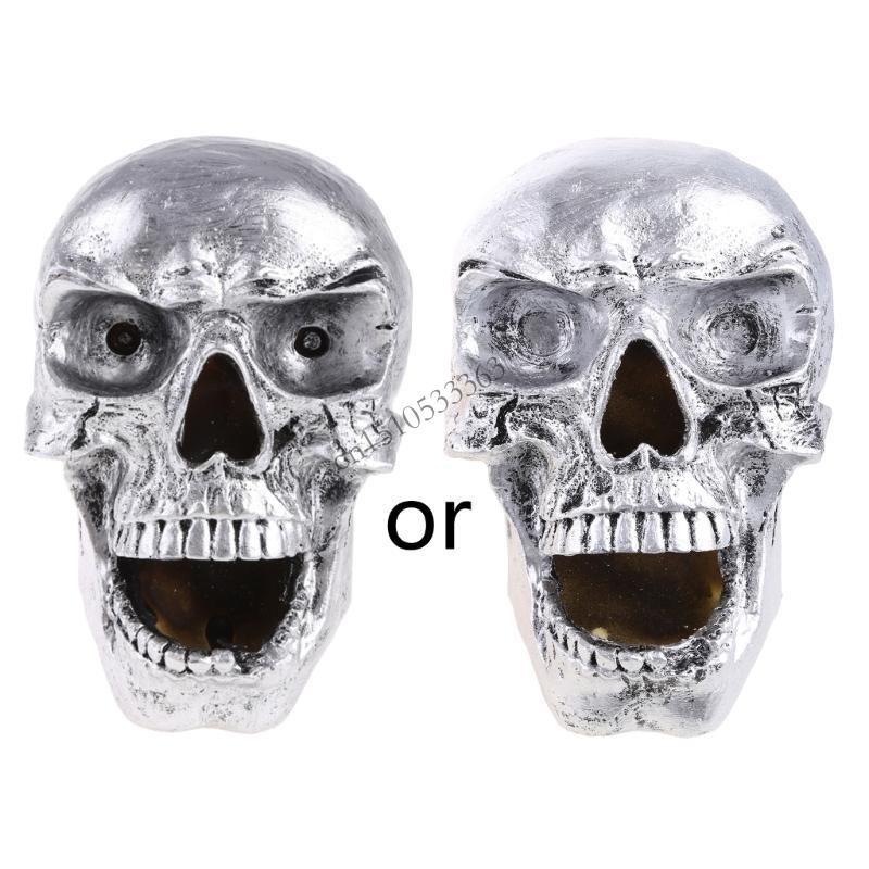 

090E Halloween Decoration Light Retro Skull Shaped Headlight for Motorcycle
