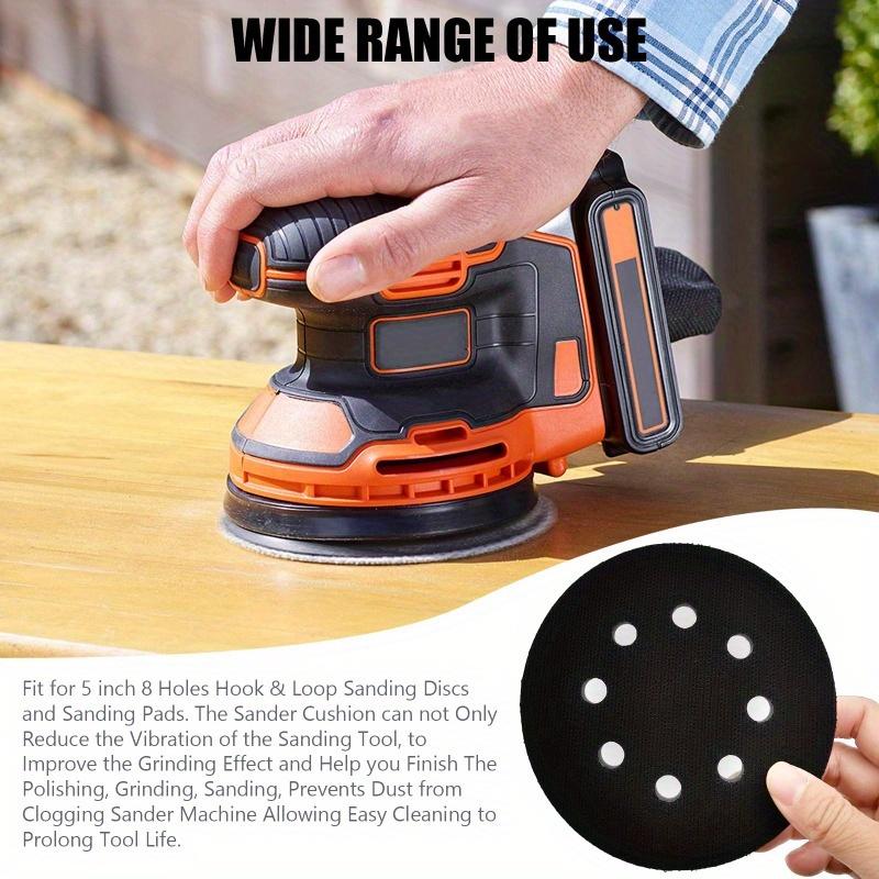 5/6 Inch with 8/9 Holes Orbital Sander Foam Interface Pad for Orbital Sander Automotive Woodworking Polishing