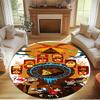 Gravity Falls Print Round Rug, Washable Floor Carpet, For Entryway Dorm Laundry Room Office Study, Home Decor Birthday Christmas Gift