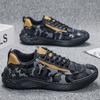 2024 New Lacing Flats Vulcanized Shoes Breathable Men Casual Shoes Lightweight Outdoor Male Walking Anti-slip Men's Sneakers