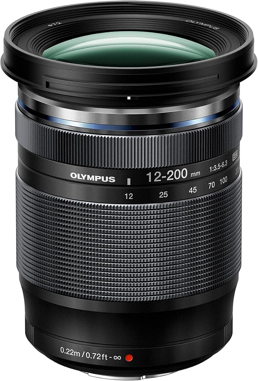 

OLYMPUS Micro Four Thirds Lens DIGITAL ED Zoom Dustproof and Weatherproof M.ZUIKO 12-200mm F3.5-6.3 High-magnification Lens, чорний
