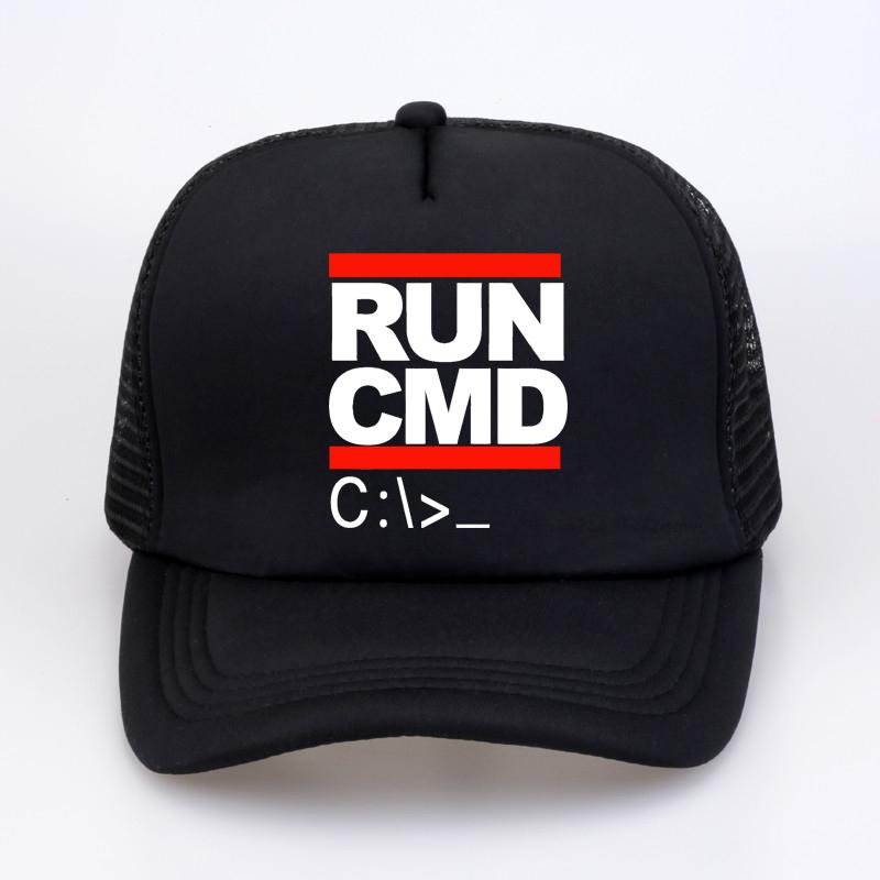 Unisex Mesh Breathable Caps Run Cmd Computer Programmer Baseball Cap Trending Graphic Summer Funny Birthday Gift Hats