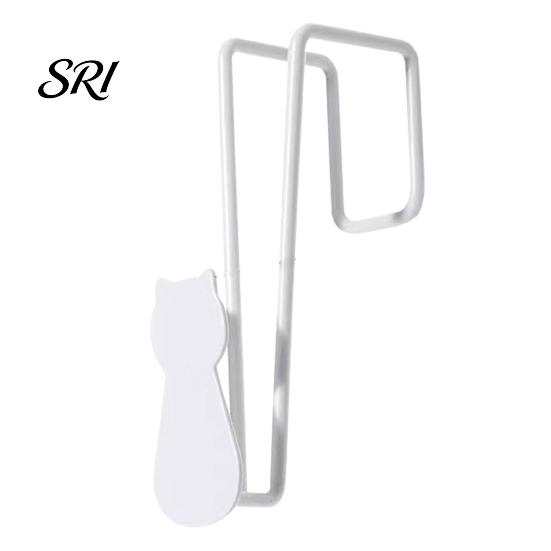 Rental Friendly Hook Door Back No Punching Stable Load-Bearing Iron Material Hanger Nail-Free Compact Space-Saving Organizer for Bedroom Double Fork
