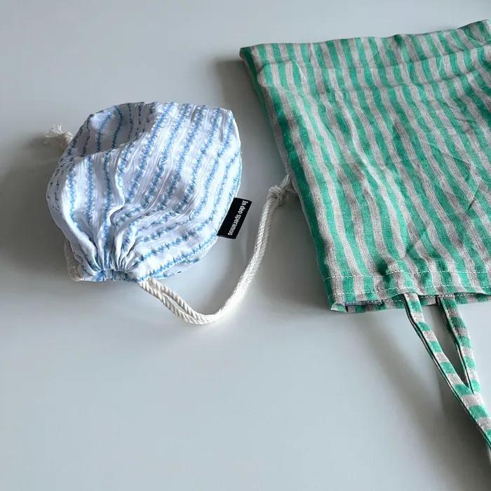 Summer Green Linen Mini Bag