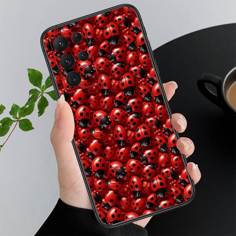 Phone Case For Samsung A17 A55 A16 A56 A35 A15 A53 A54 A33 A34 A25 A05S A52 A52S A07 A26 A06 ladybug