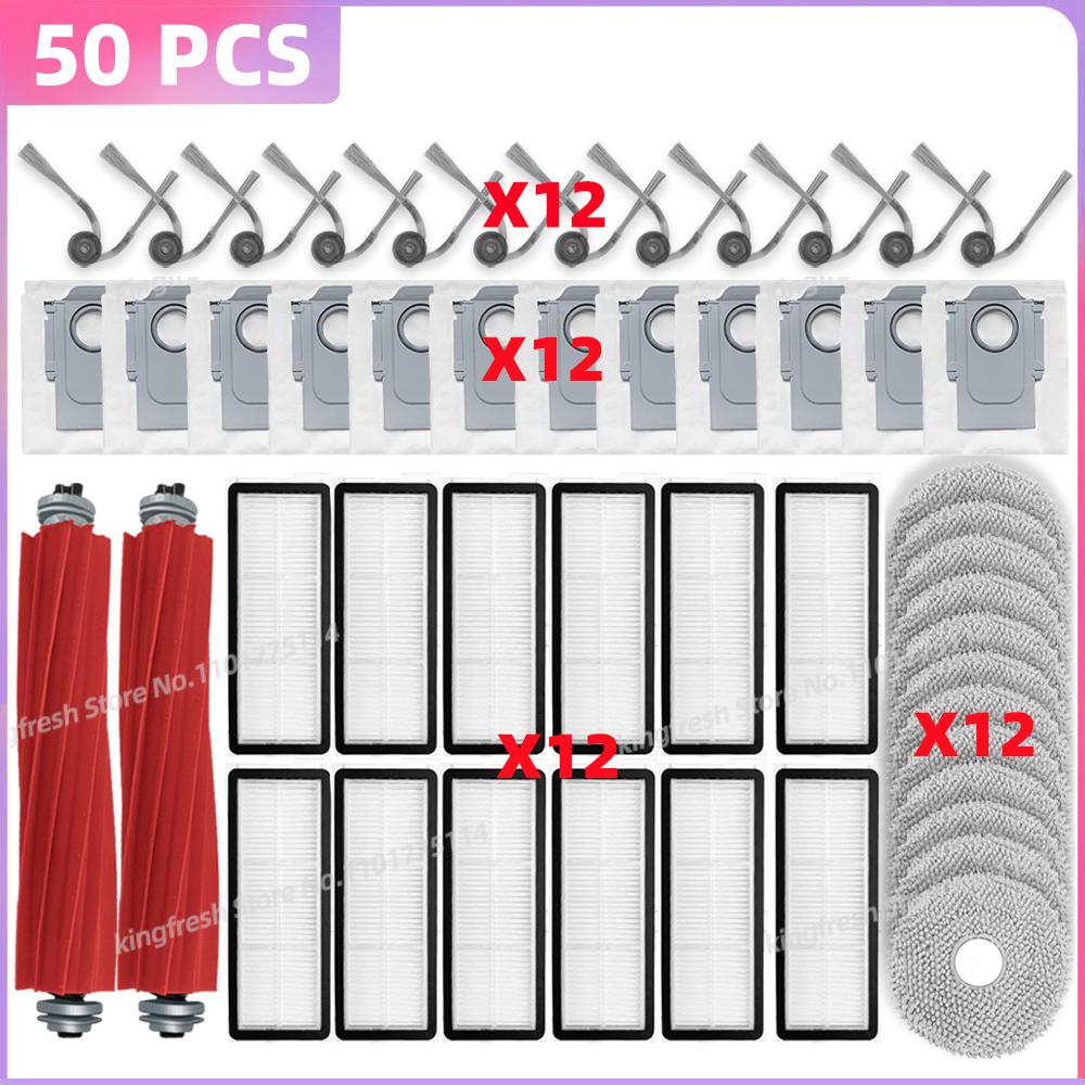 Adatto per ( Roborock QR 798 / QR 598 / QV 35A / QV 35S / Qrevo L ) Parti Spazzola Laterale Principale Filtro Sacchetto Mocio QR798 QR598 QV35A QV35S