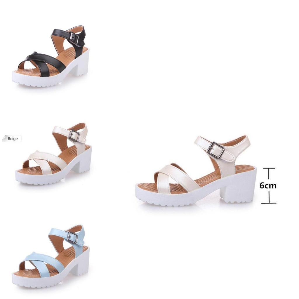 Elegant Women Platform Sandals With Open Toe For Casual Summer Wear In Weave Design
