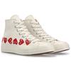 Converse 1970s Des Garçons Play Red Heart String High Top Espadrilles Unisex White