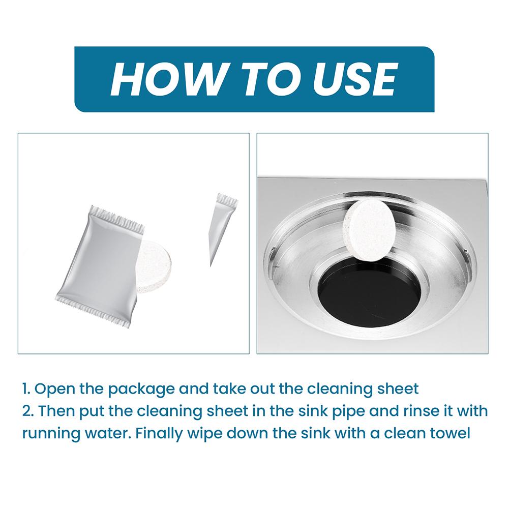 24pcs Sink Disposal Cleaner Extra-Strength Powerful Sink Cleaning Tablets Fresh Scent Removing Kitchen Utensils