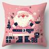 Christmas Decoration Pillowcase New Year Gift Living Room Sofa Cushion Cover Room Home Decoration Zipper Opening and Closing