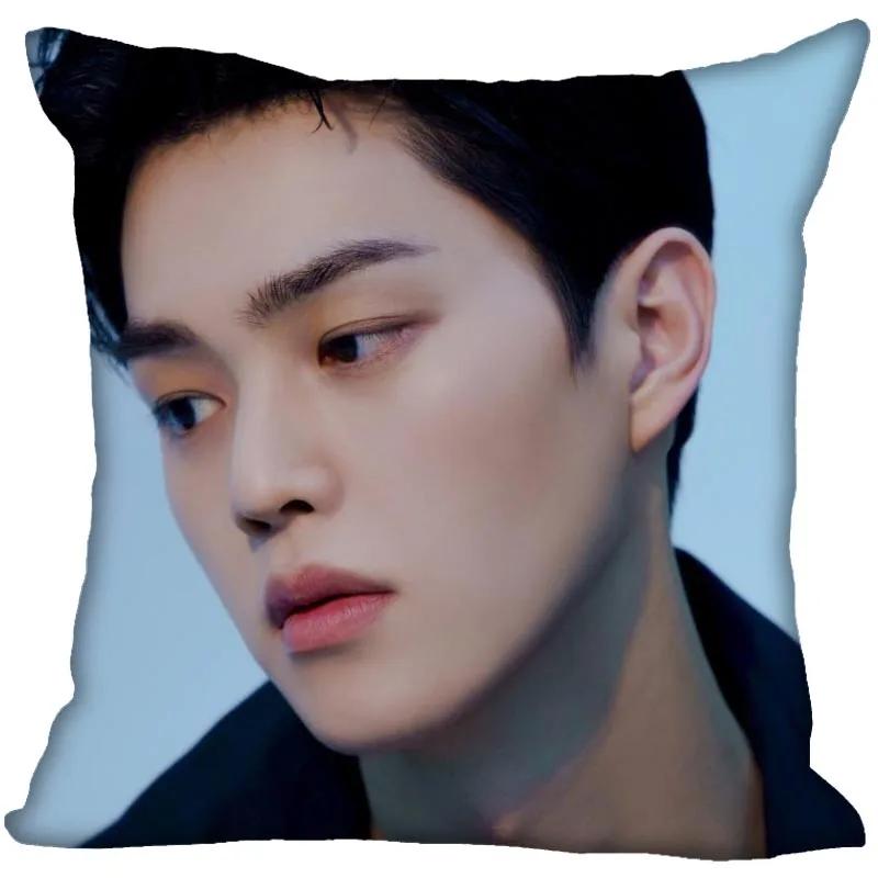 Song Kang Pillowcase Bedroom Home Decorative Gift Pillow Cover Square Zipper Pillow Cases Satin Soft Fabric 0209