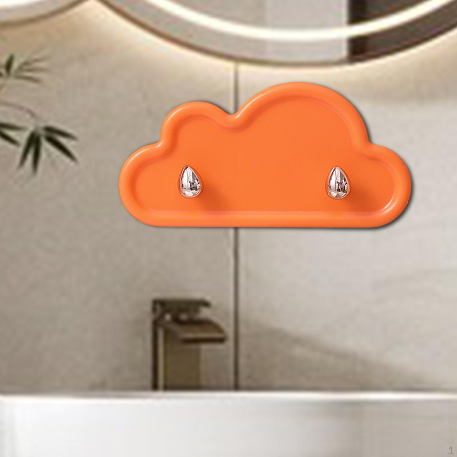 

Настенный крючок для двери, украшение для дома, практичное крепление, модная вешалка для хранения ключей оранжевый