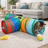Interactive Pet Play Tunnel Breathable Kitty Training Toy Funny Cat Hiding Cave  Training