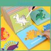 Toddler Plastic Puzzle Board With Animal Dinosaur Vegetable Transportation Theme For Brain Training And Playtime
