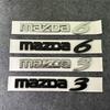 ABS Silver Black Car Emblem Logo Badge Sticker Decal For Mazda 6 Mazda 3 Mazda6 Mazda3 Accessories Styling