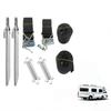 1set  Awning Storm Hold Down Side Straps Canopy Securing Hooks For Thule Caravan Motorhome Storm Wind RV Accessories