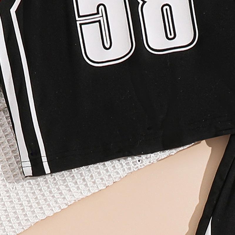 Girl's Suit 7-12T Children's Clothing Summer New Children's Fashion Letters Short-sleeved + Casual Trousers Two-piece Set