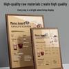A4 Vertical Acrylic Menu Card Display for Coffee & Tea Shops