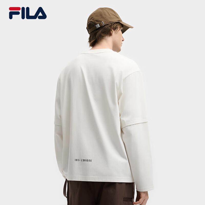 FILA Men's Faux Layer Long Sleeve Knit T-Shirt