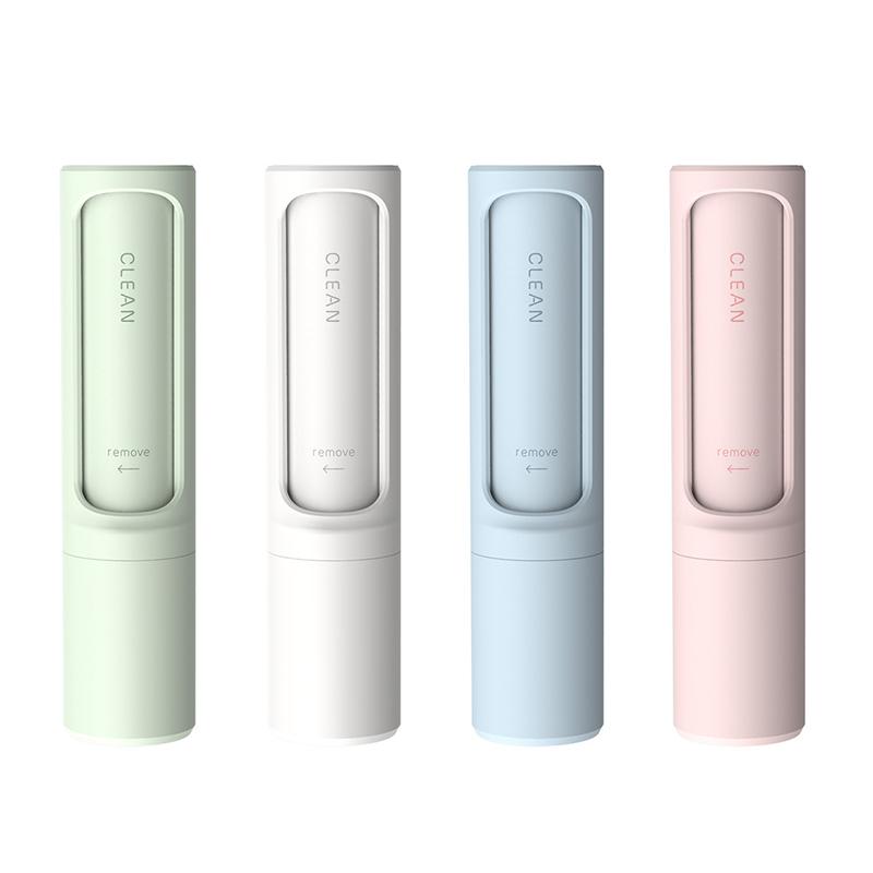 2-1 Wiederverwendbare Tierhaarentfernerbürste Fusselrolle Selbstreinigende Katzenhundehaar-Staubentfernungsbürste für Kleidung Tragbar Effektiv