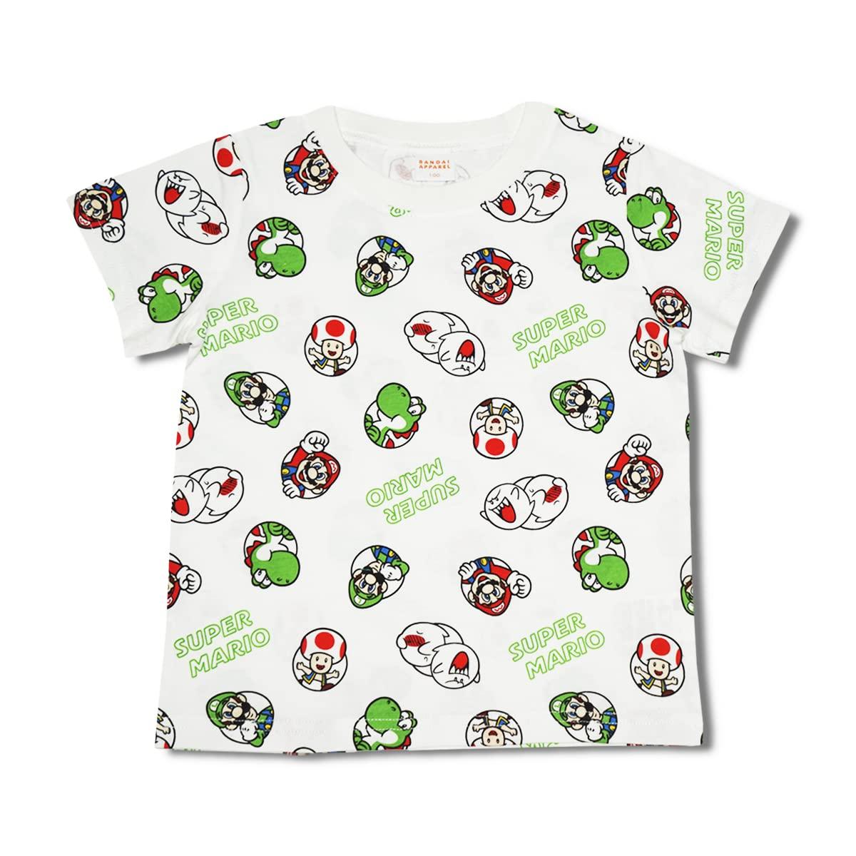 

Classic SR8828JK Super Mario [Bandai] Short-Sleeve T-Shirt (Boys White) белый