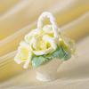 Keramik-Simulations-Blumenkorb-Ornamente Handgefertigte Mini-Blumenkörbe Kreative Kaffeetisch-Wohnzimmer-Tischdekorationen