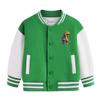 Herbst & Winter Jungen Baseballjacke mit Fleecefutter - Warm, Trendy, Verdickte Oberbekleidung für Kindergarten und Coole Schuluniformen