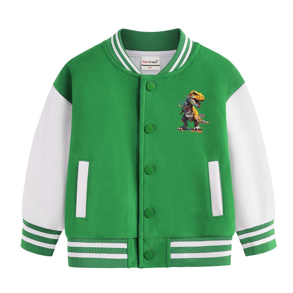 Herbst & Winter Jungen Baseballjacke mit Fleecefutter - Warm, Trendy, Verdickte Oberbekleidung für Kindergarten und Coole Schuluniformen