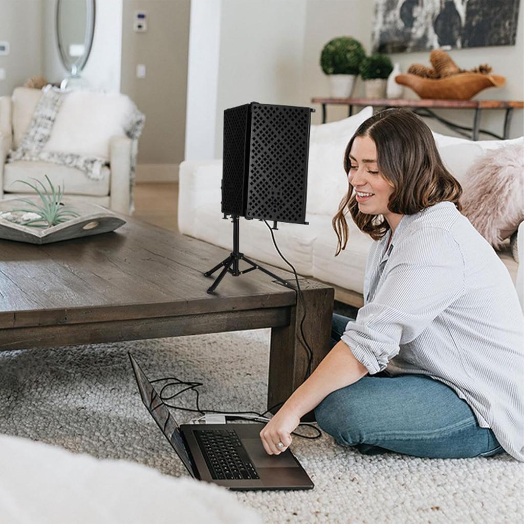 ZMZZZX Reflection Filter Microphone Soundproofing Studio Foldable Five-fold Shield Lightweight