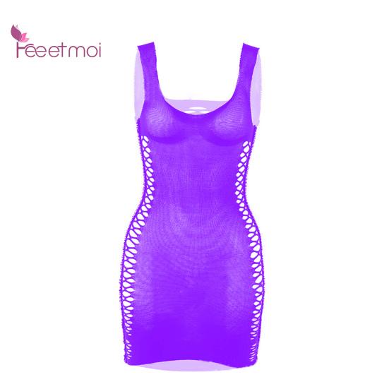 Φόρεμα εσώρουχα Hollow Out Butt Lift Sleep Colthes Summer Sexy Wear Pure Color Hip Wrap Night Dress