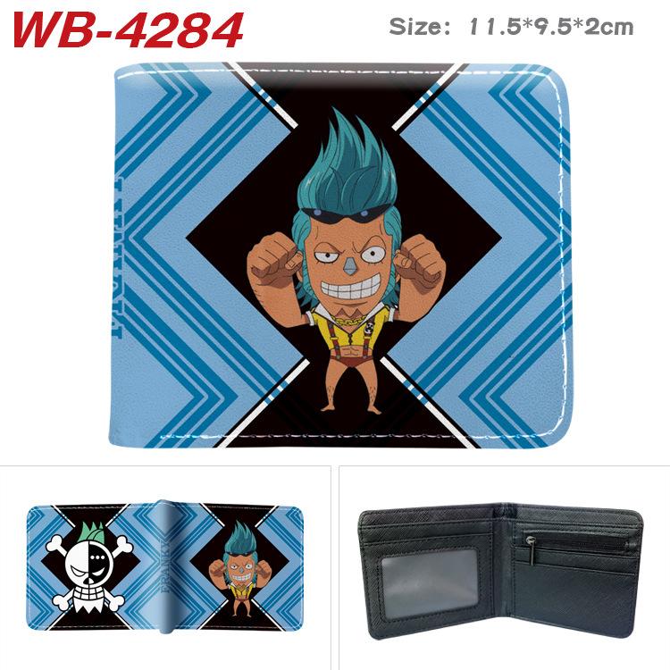 One Piece Anime Wallet Luffy Print Short Folded Card Holder Colorful Coin Purse