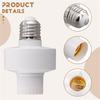 AEE4-E27 Socket Smart Voice Light Bulbs Adapter E27 Led Lamp Holder Base No Networking Required Intelligent Voice Lamp Heads