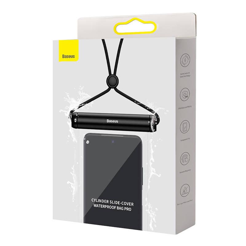 Uniwersalne Etui Wodoodporne Baseus Cylinder Do Smartfonów (Czarne)
