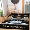 Manchester City Customize Text Area Rug Suitable for Game Room Study room Outdoor Foyer Anti-slip Rug Office home decor Gift for Festivals