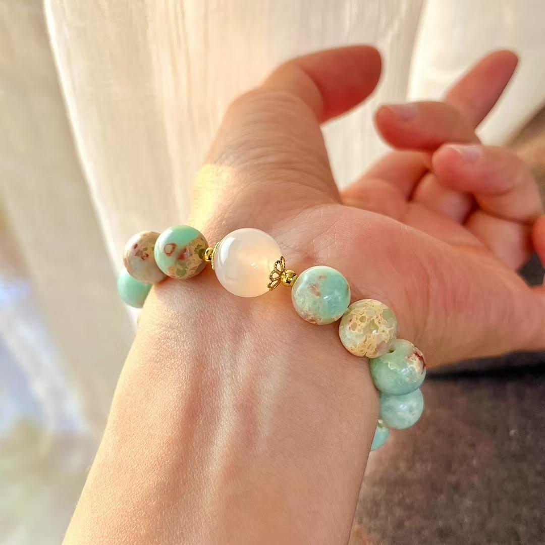 Vintage Quartzite Shoushan Stone Bracelet Bracelet.