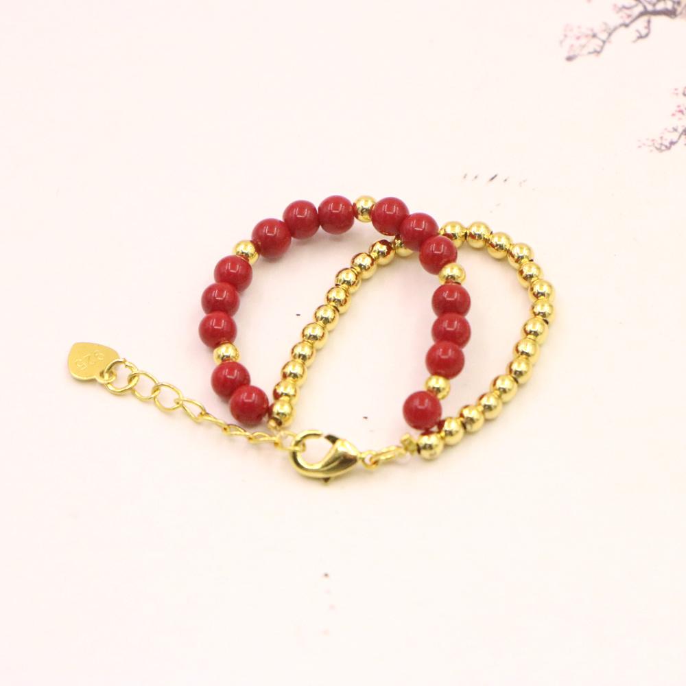 Lovely Fashion Natural Stone Bead Bracelet Baby Girls Lobster Clasp Accessories Girls Yoga Christmas Wedding Gift Jewelry Charm