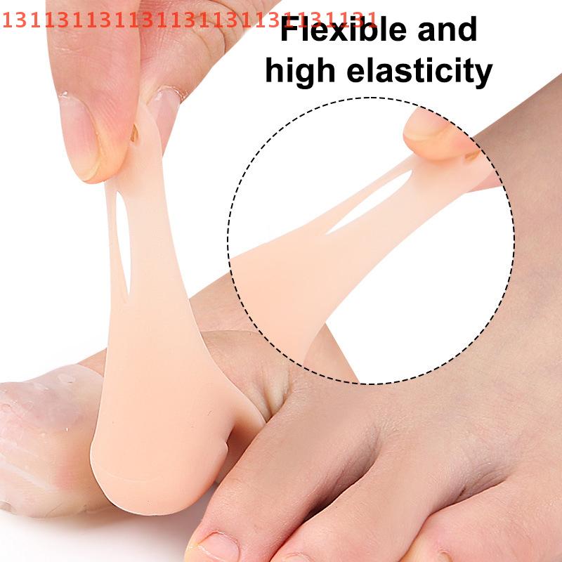 1 Paar Silikon Finger Zehenkappen mit Loch Verschleißfeste Schutzkappen Daumenmanschette für Hühneraugen Blasen Schmerzlinderung Fußpflege
