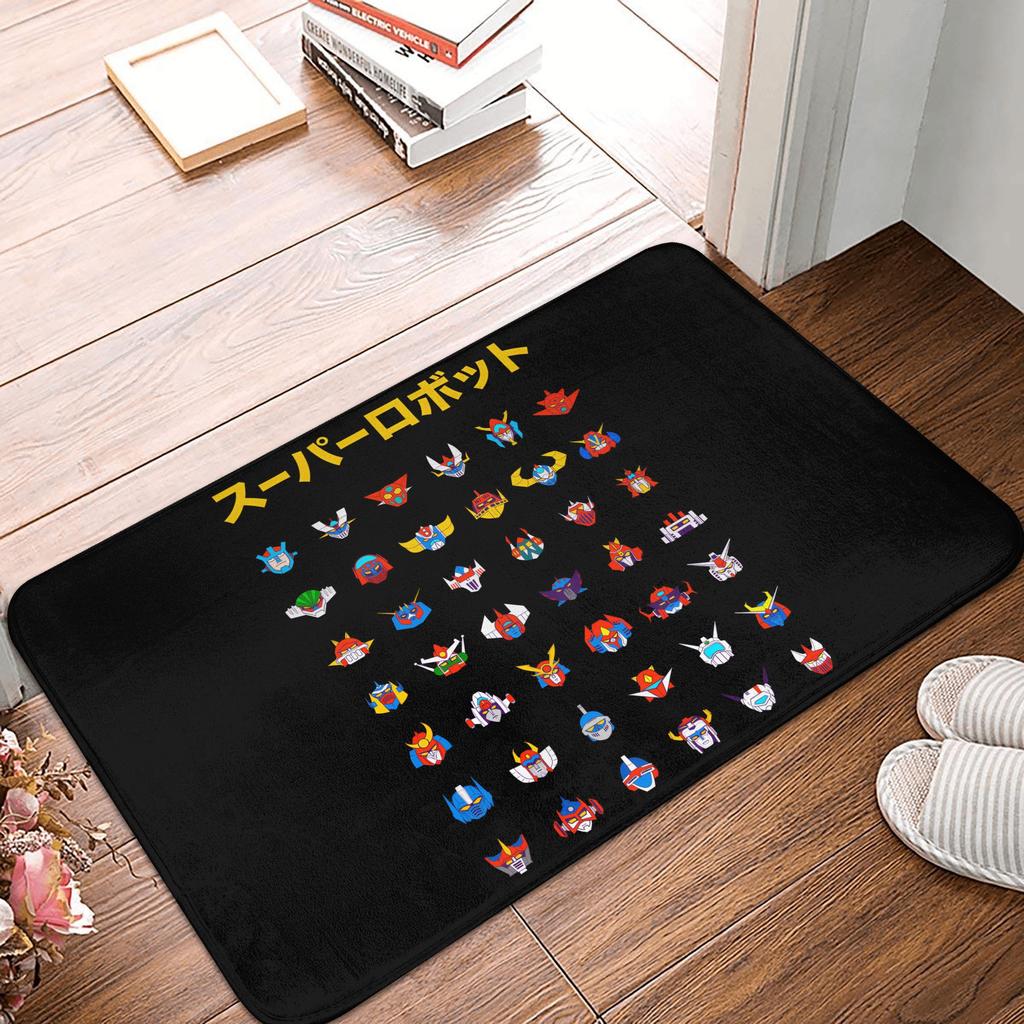 UFO Robot Mazinger Z Front Door Floor Entrance Mats Outdoor Anime Bath Kitchen Doormat Bedroom Carpet Rug