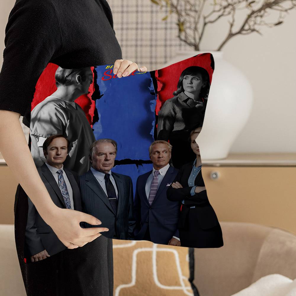 Tv B-Better Call S-Saul Personalized Picture Text Home Decorative Pillows Household Gifts 45X45Cm