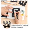 42 Pcs 3 Inches Letter Stencils Reusable Plastic Alphabet Symbol Number Templates Interlocking Craft Stencils Kit for Painting On Wood Wall