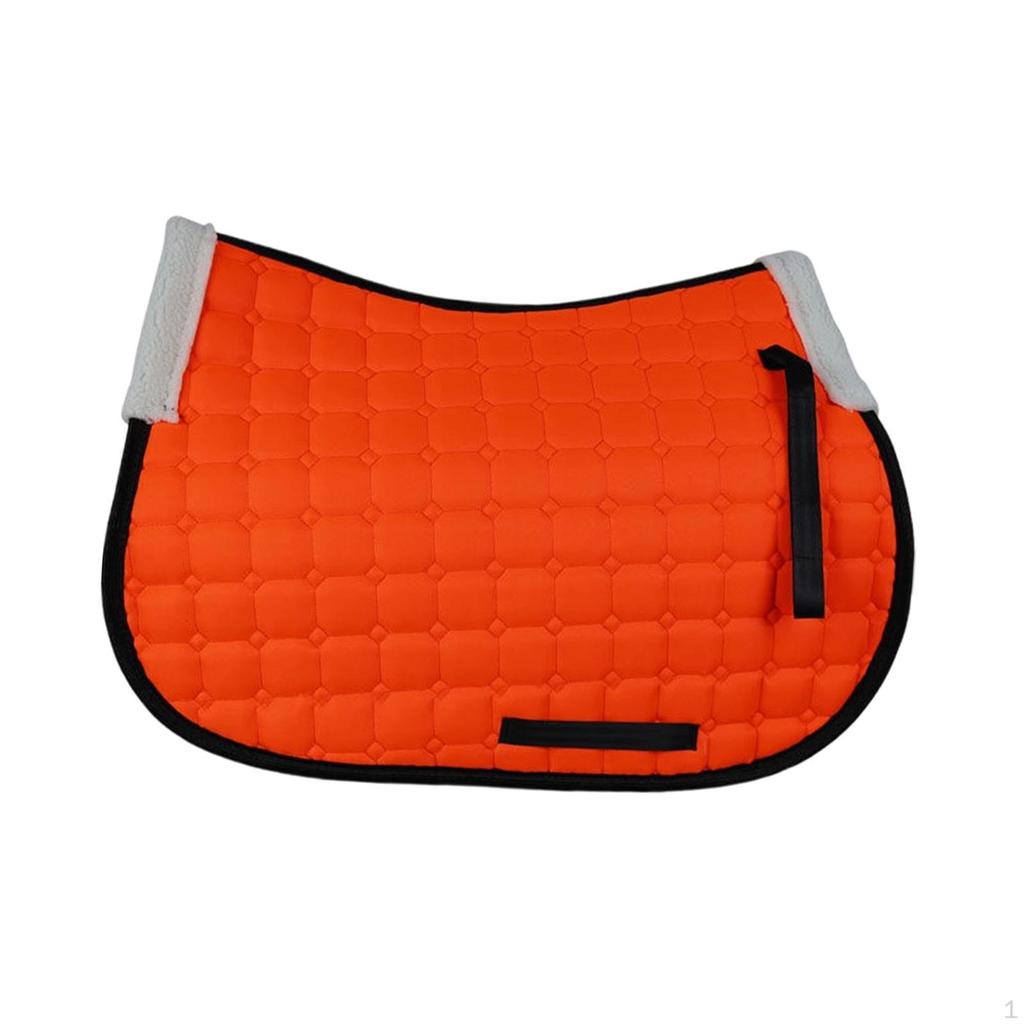 English Saddle Pad Wicking Polyester Breathable Sweat Absorbing Mat Non Slip Shock Absorption