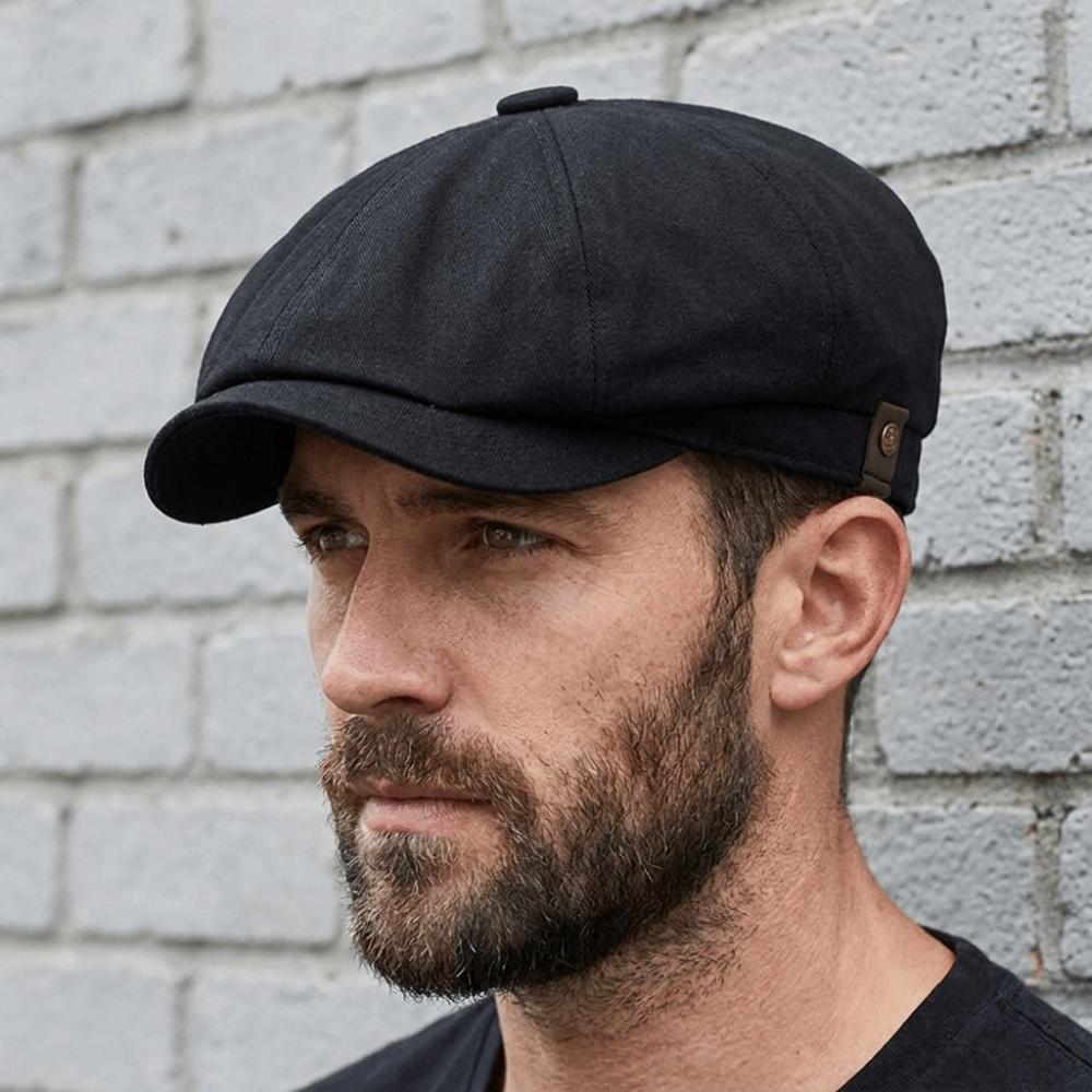 Lightweight Newsboy Cap Solid Color Octagonal Hat British Style Men Painter Hat Women