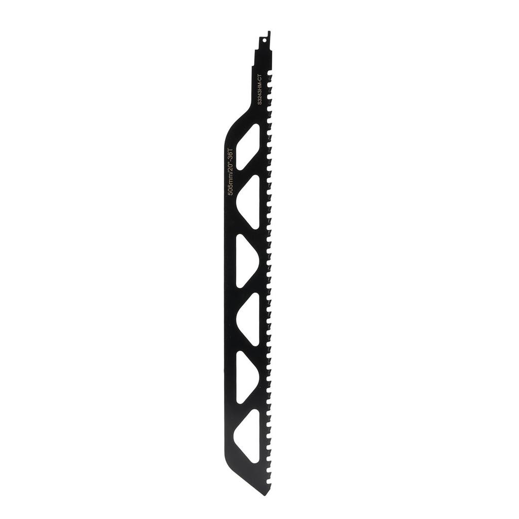 Reciprocating Saw Blade Black Color Cemented Carbide Brick Cutting Recip Saw Blade for Construction 20 Inch