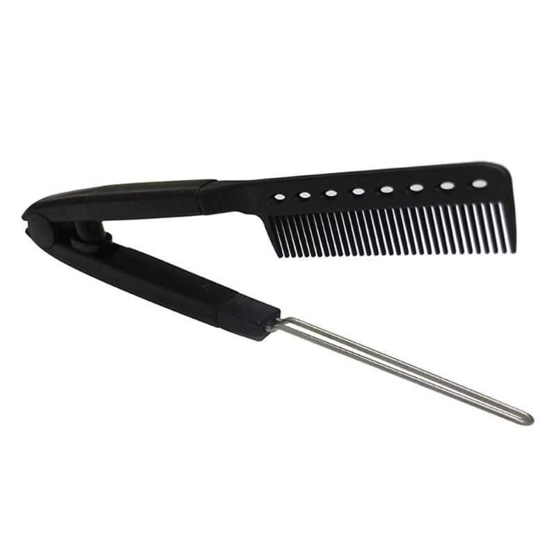 Home Styling Hair Straightening Comb With V Shape Straight Combs Fashion Parting Comb For Women Quick Use