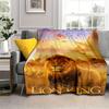 1pc The Lion King Printing Blanket - Soft, All-Season Throw for Living Room, Bedroom,Personalized Gift with Adorable Cartoon Design