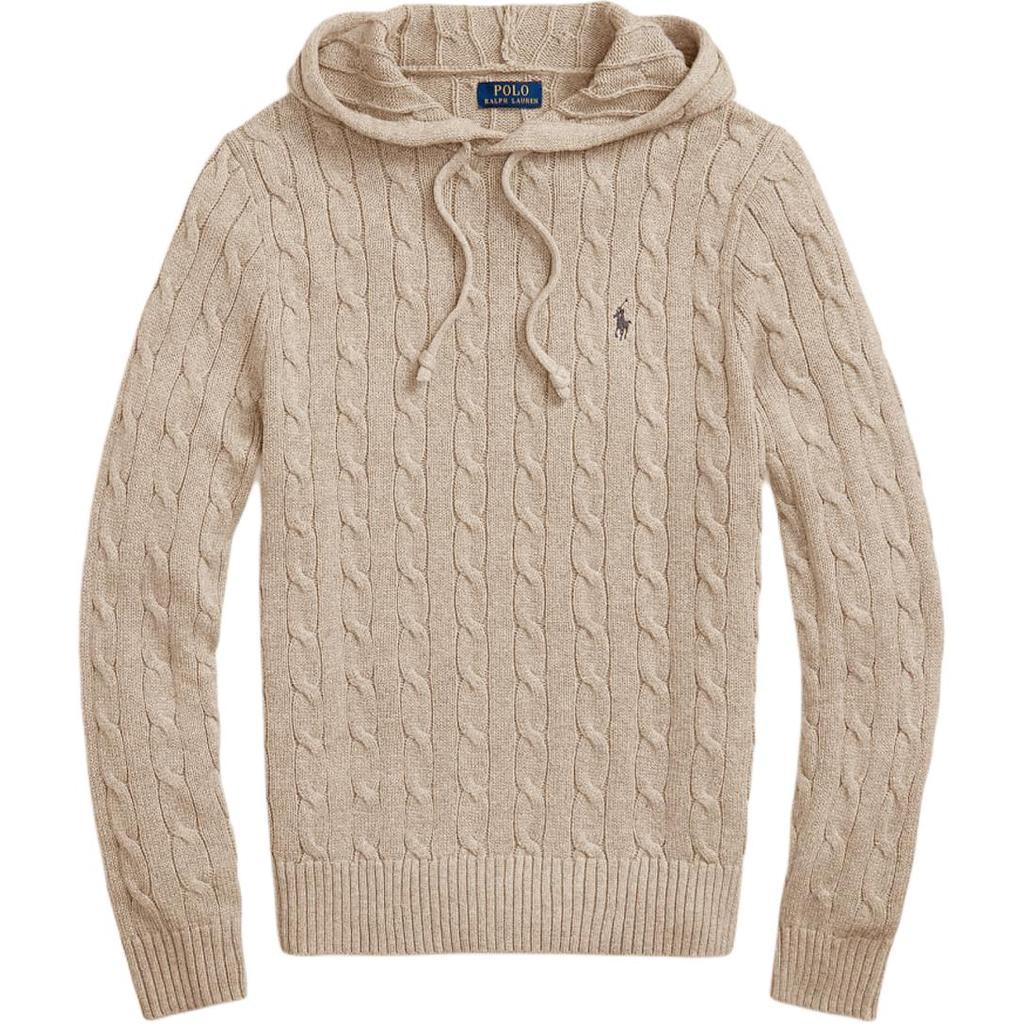 Polo Ralph Lauren Felpa con Cappuccio in Cotone Ricamato a Manica Lunga Maglione a Maglia Maglione da Uomo 710919224-004
